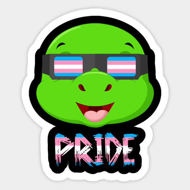 Turtle Transgender Flag Lgbt Sticker by MarrinerAlex